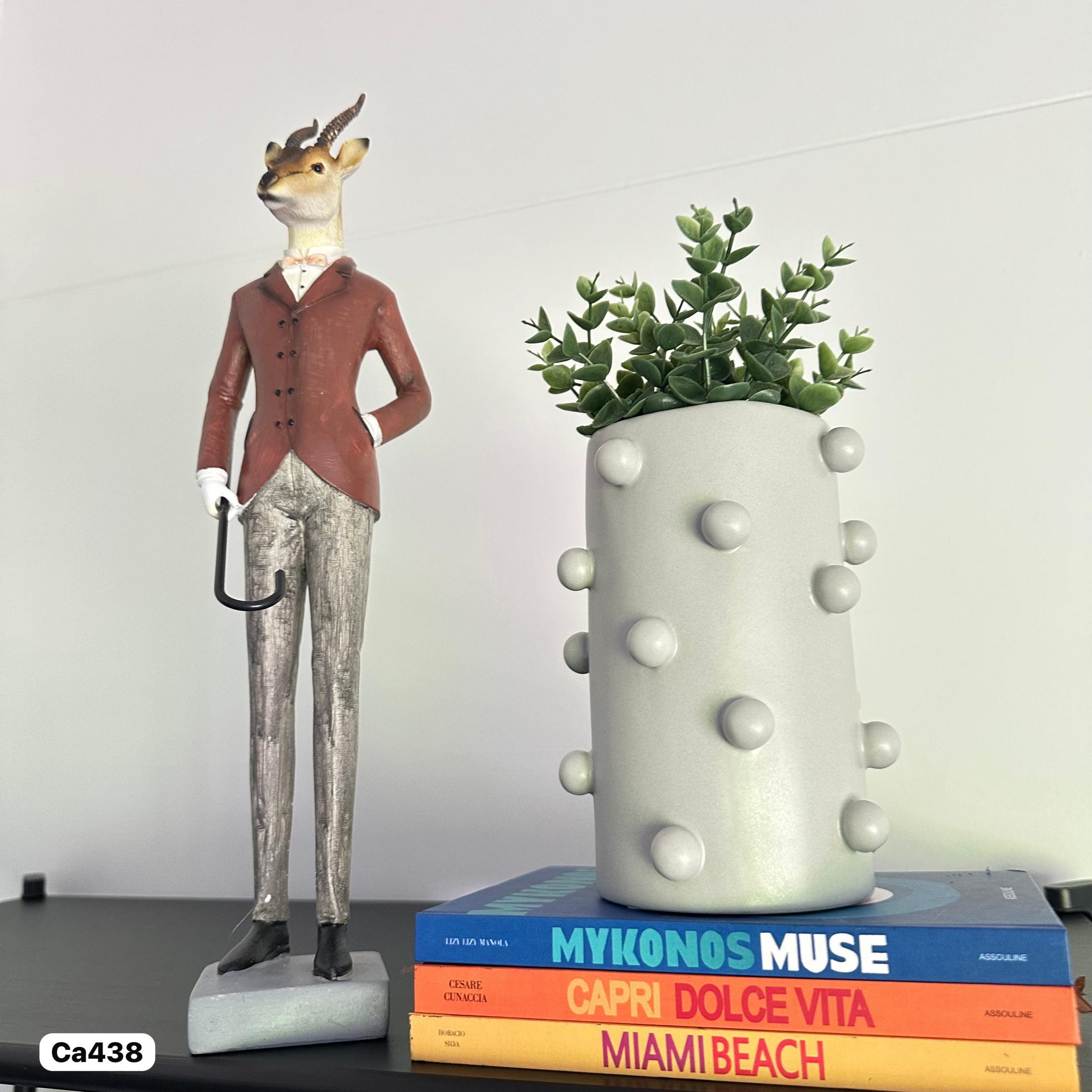 Escultura de ciervo elegante 11cm* 12cm* 43cm